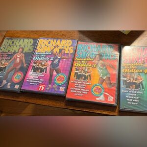 Richard Simmons‎ Sweatin' to the Oldies DVD's. 1-4. Sealed new. Workout athletic